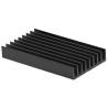 Fischer Elektronik Heatsink Universal Rectangular Aluminium Black Anodised 13K/W Thermal Resistance 4.8 mm x 33 mm x ICK24B