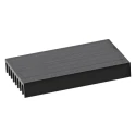 Fischer Elektronik Heatsink Universal Rectangular Aluminium Black Anodised 13K/W Thermal Resistance 4.8 mm x 33 mm x ICK24B