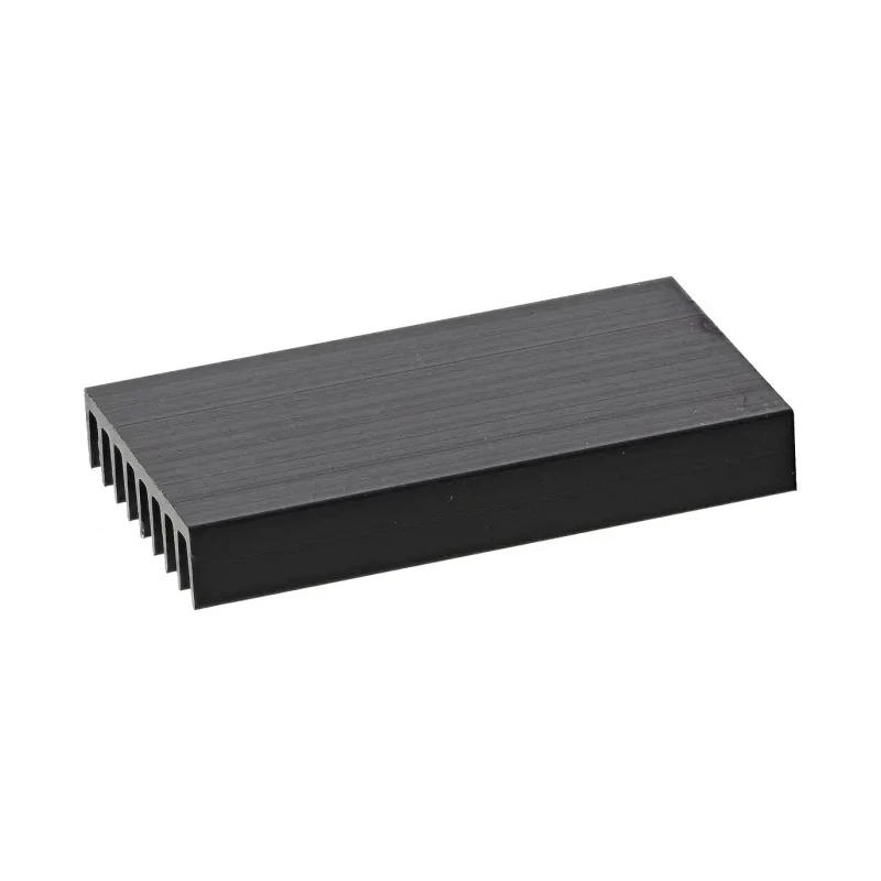 Fischer Elektronik Heatsink Universal Rectangular Aluminium Black Anodised 13K/W Thermal Resistance 4.8 mm x 33 mm x ICK24B