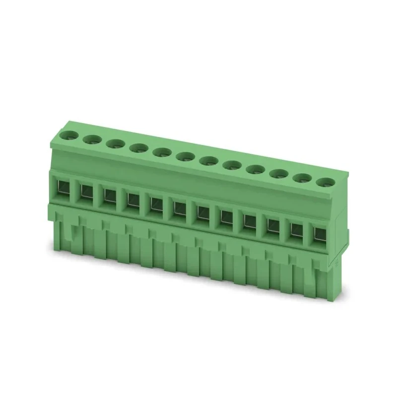 Phoenix Contact MVSTBR 2.5/12-ST-5.08 Series Pluggable Terminal Block, 12-Contact, 5.08 mm Pitch, 1 Row, Screw 1792346