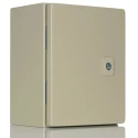 RS PRO Steel Wall Box Enclosure, IP66 Rated, 250 mm x 200 mm x 150 mm, Steel Body with Triple Lock System IP66