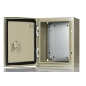 RS PRO Steel Wall Box Enclosure, IP66 Rated, 250 mm x 200 mm x 150 mm, Steel Body with Triple Lock System IP66