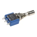 APEM Toggle Switch Panel Mount On-Off-On SPDT 4A 30V DC 250V AC Nickel Plated Brass Actuator 5639A.3V