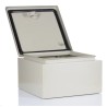 RS PRO Steel Wall Box Enclosure IP66 250 mm x 250 mm x 150 mm with Single Lock System IP66