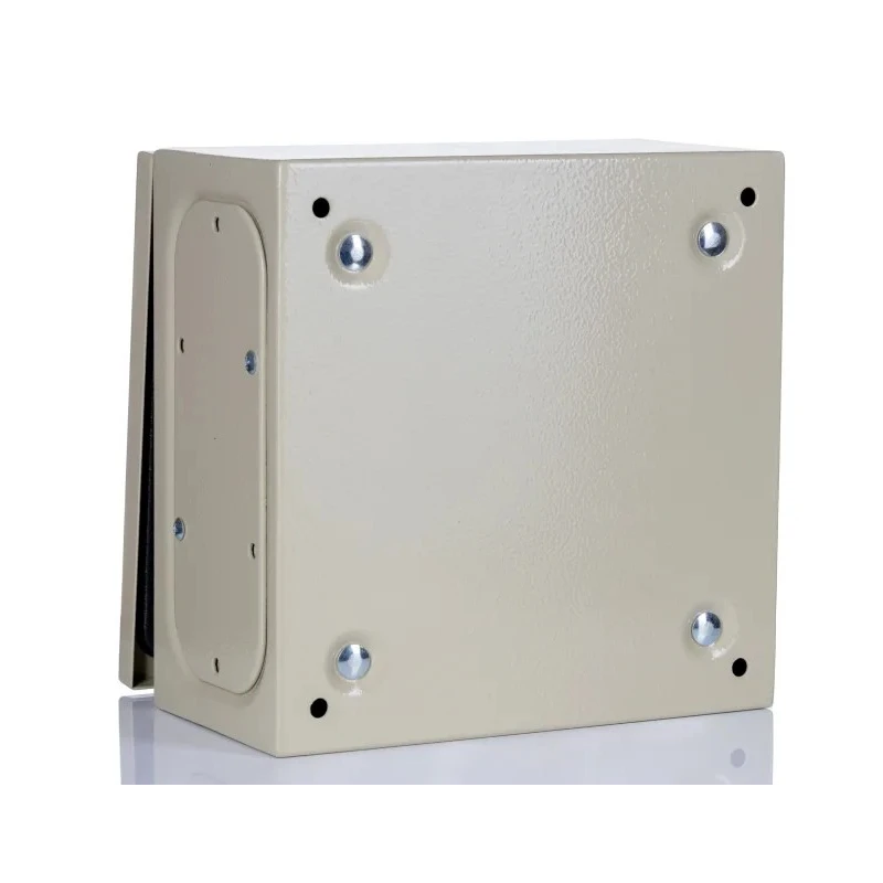 RS PRO Steel Wall Box Enclosure IP66 250 mm x 250 mm x 150 mm with Single Lock System IP66