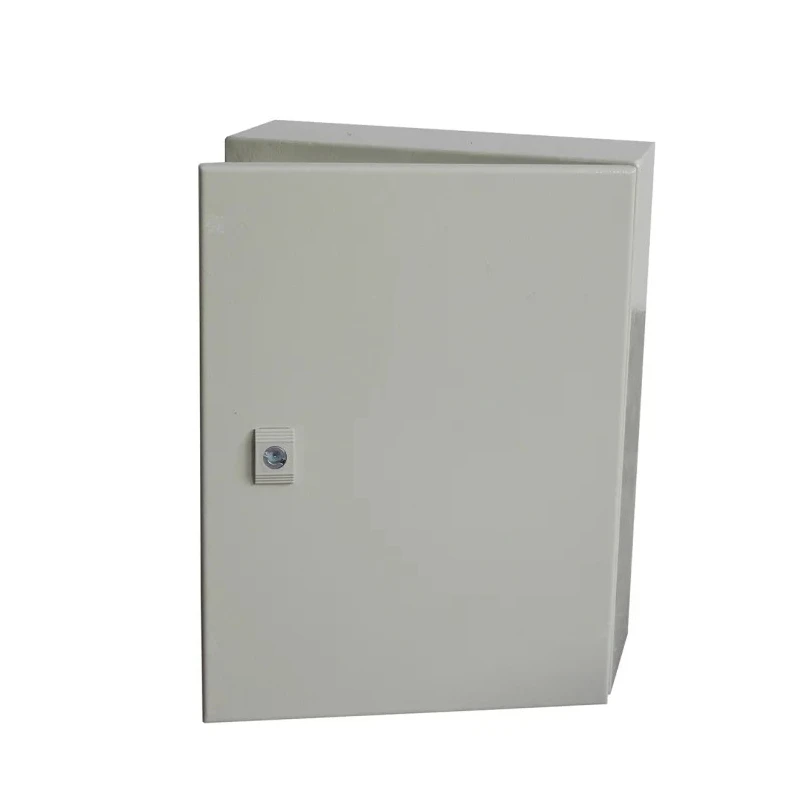 RS PRO Steel Wall Box Enclosure, Steel Body, IP66, 500 mm x 300 mm x 150 mm, Single Lock System, IK10 IP66