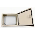 RS PRO Steel Wall Box IP66 Enclosure, 300 mm x 400 mm x 150 mm, Steel Body, IK10 Rated IP66 Protection IP66
