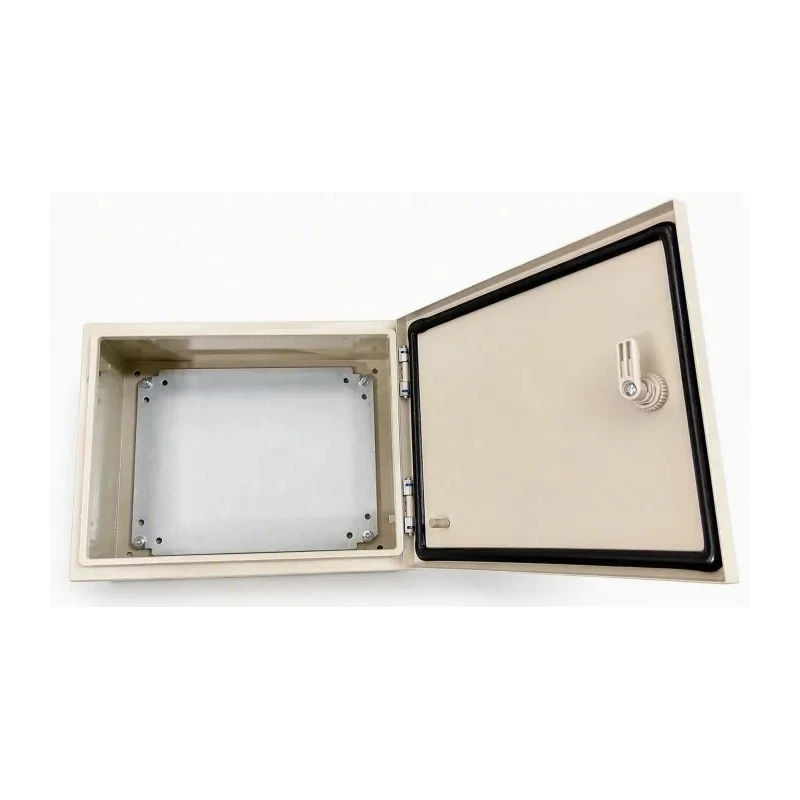 RS PRO Steel Wall Box IP66 Enclosure, 300 mm x 400 mm x 150 mm, Steel Body, IK10 Rated IP66 Protection IP66