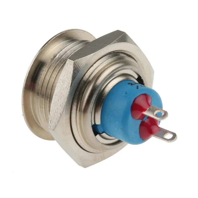 APEM Push Button Switch Momentary SPST Panel Mount 19.2 mm Cutout IP54 30 V dc 9633AX1146