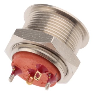 APEM AV Series Illuminated Push Button Switch Momentary Panel Mount 19.2 mm Cutout SPST Red LED IP65 IP67 IP69K AV09C7L3D2006