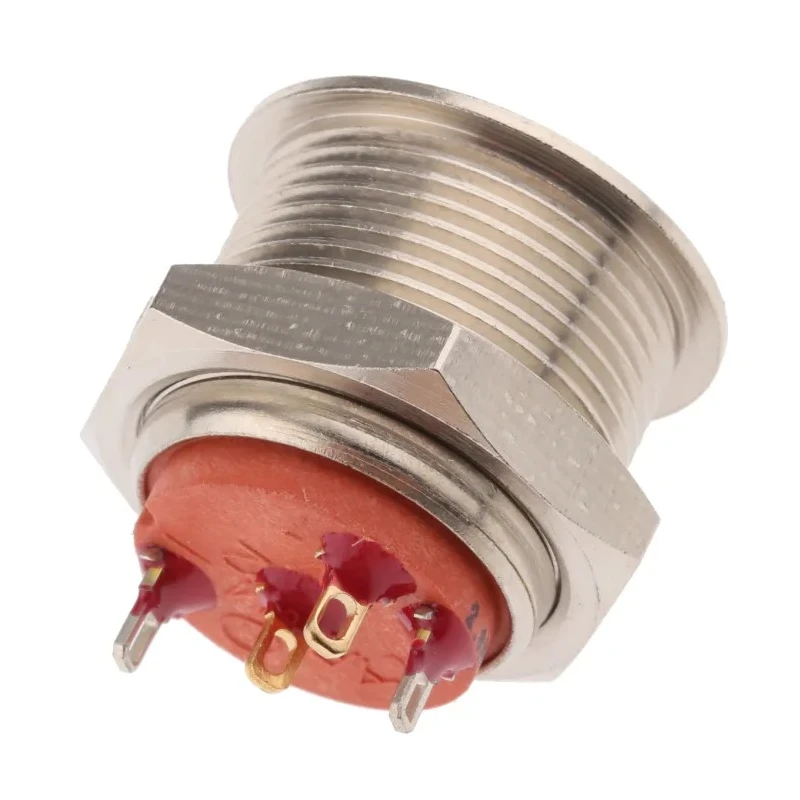 APEM AV Series Illuminated Push Button Switch Momentary Panel Mount 19.2 mm Cutout SPST Red LED IP65 IP67 IP69K AV09C7L3D2006