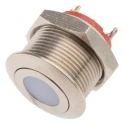 APEM AV Series Illuminated Push Button Switch Momentary Panel Mount 19.2 mm Cutout SPST Red LED IP65 IP67 IP69K AV09C7L3D2006