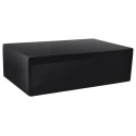 RS PRO Black Fibreglass Reinforced Polyester Enclosure, IP68, IP67, IP66, 201 mm x 400 mm x 405 mm IP68
