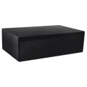 RS PRO Black Fibreglass Reinforced Polyester Enclosure IP66 Rated 121 mm x 600 mm x 250 mm IP66