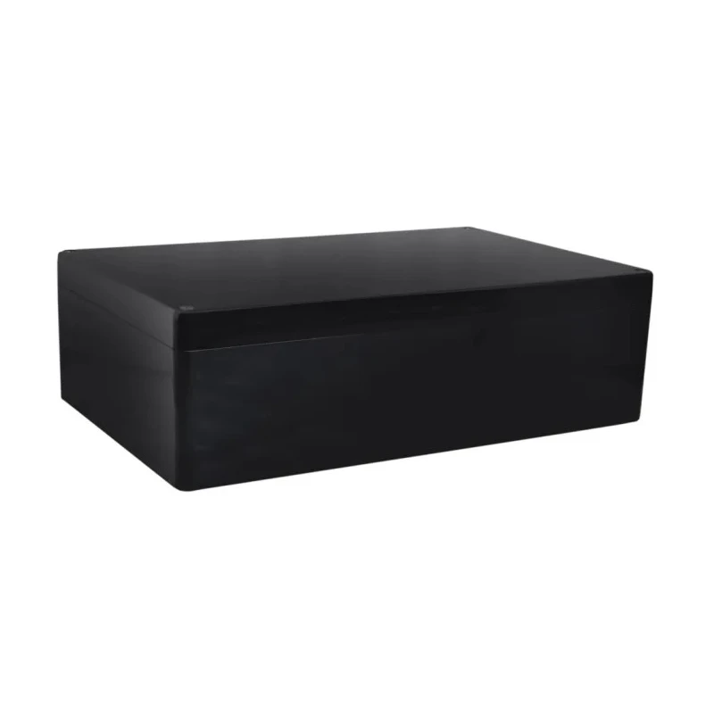 RS PRO Black Fibreglass Reinforced Polyester Enclosure IP66 Rated 121 mm x 600 mm x 250 mm IP66