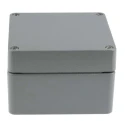 RS PRO Aluminium Enclosure, IP66 Ingress Protection, IK09 Shock Rating, 90 mm x 140 mm x 140 mm, Silicone Gasket 190-1873