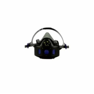 3M HF-800SD Series Half Mask Respirator Mask Grey Silicone Medium HF-802SD