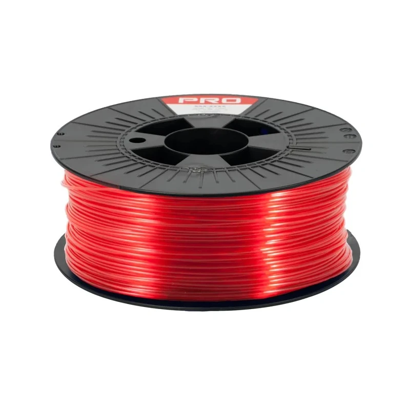 RS PRO 1.75 mm Translucent Red PET-G Fused Deposition Modelling 3D Printer Filament 1 kg 190-1954