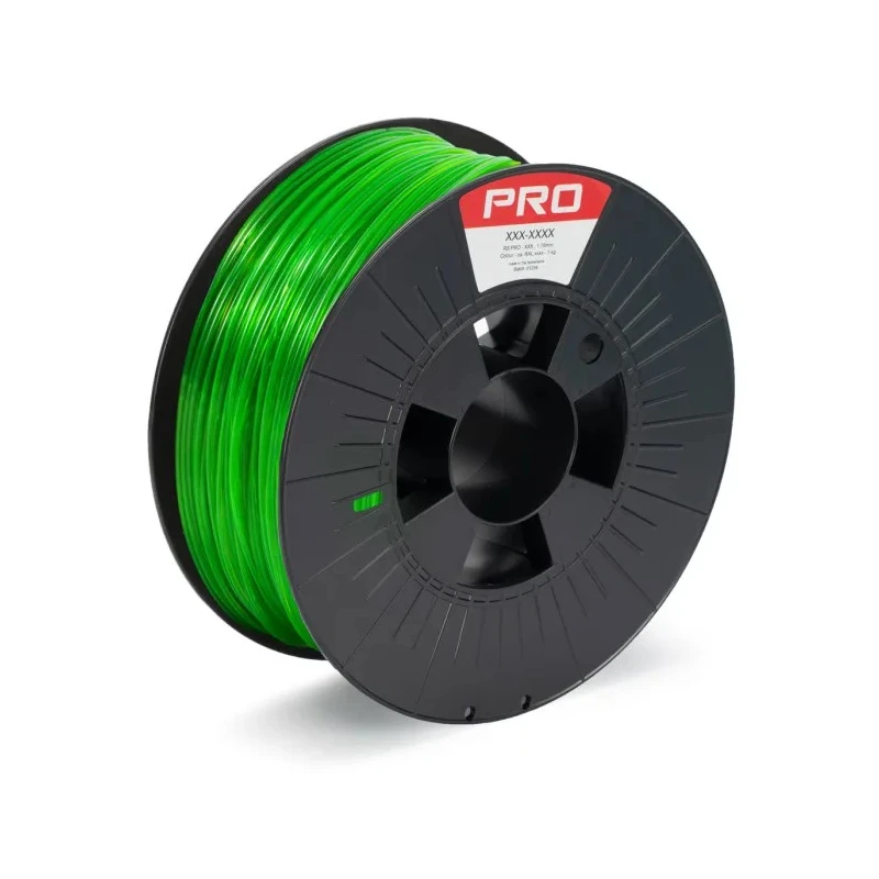 RS PRO 1.75 mm Translucent Green PET-G 3D Printer Filament, 1 kg 190-1956