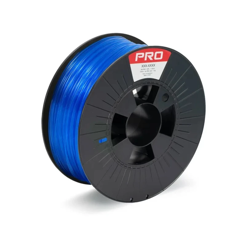 RS PRO 1.75 mm Translucent Blue PET-G 3D Printer Filament 1 kg 190-1957