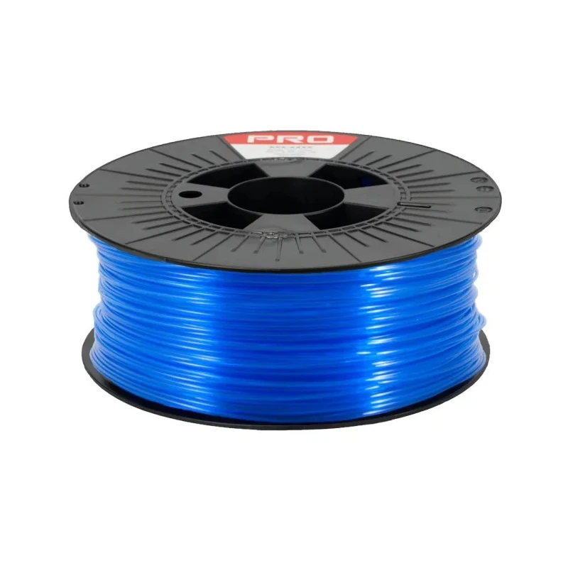 RS PRO 1.75 mm Translucent Blue PET-G 3D Printer Filament 1 kg 190-1957