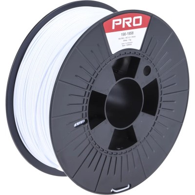RS PRO White PET-G 3D Printer Filament 1.75 mm Diameter 1 kg Weight 240°C Printing Temp 190-1958