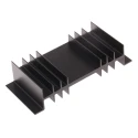 Fischer Elektronik Heatsink PCB, 3°C/W Thermal Resistance, Clamp Fastening, Black Anodised Polypropylene, 26 mm SK01-50-SA