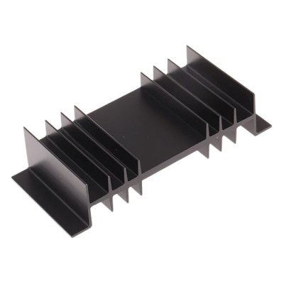 Fischer Elektronik Heatsink PCB, 3°C/W Thermal Resistance, Clamp Fastening, Black Anodised Polypropylene, 26 mm SK01-50-SA