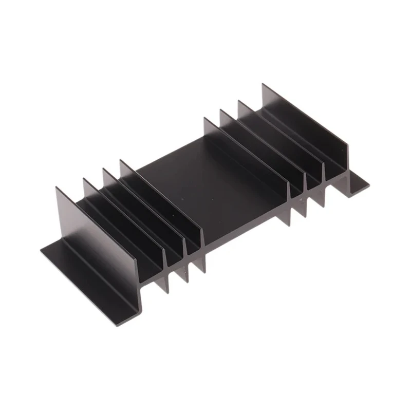 Fischer Elektronik Heatsink PCB, 3°C/W Thermal Resistance, Clamp Fastening, Black Anodised Polypropylene, 26 mm SK01-50-SA