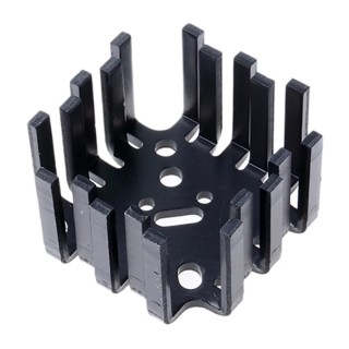 Fischer Elektronik Aluminium Basket-Type Heatsink Black Anodised 6K/W Thermal Resistance 25.4 mm 45 mm 45 mm FK201SACB