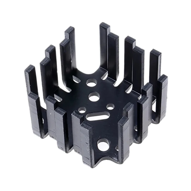 Fischer Elektronik Aluminium Basket-Type Heatsink Black Anodised 6K/W Thermal Resistance 25.4 mm 45 mm 45 mm FK201SACB