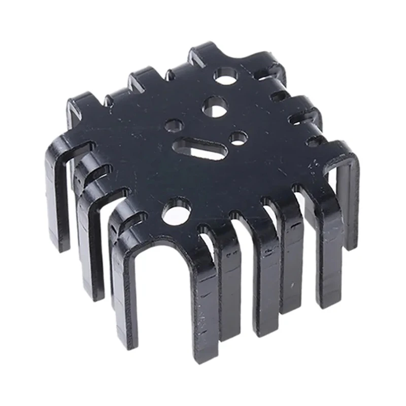 Fischer Elektronik Aluminium Basket-Type Heatsink Black Anodised 6K/W Thermal Resistance 25.4 mm 45 mm 45 mm FK201SACB