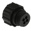 TE Connectivity Circular Connector, 4 Contacts, Cable Mount, Standard Size, Plug Female, CPC Series , 600V, 13A 182647-1