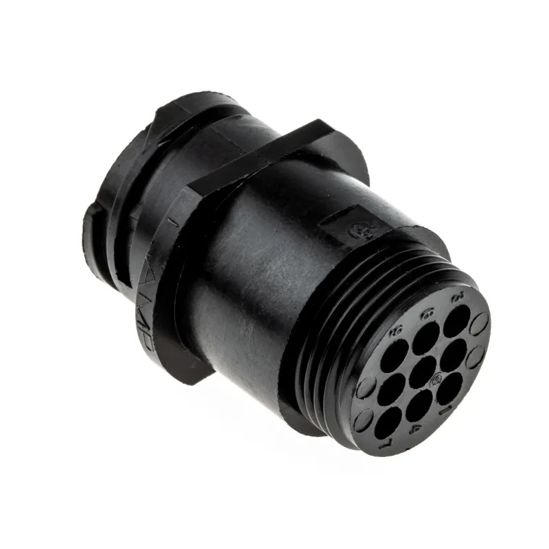 TE Connectivity Circular Connector, 9 Contacts, Cable Mount, Standard Size, Socket, Male, 13A, 250V, CPC Series 206705-2