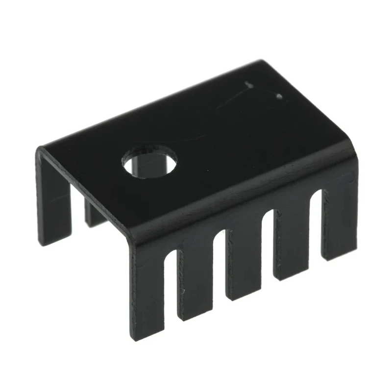 Fischer Elektronik Heatsink for Transistors in Plastic Case, Black Anodised Aluminium, Thermal Resistance 24K/W FK231SA220