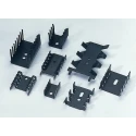 Fischer Elektronik Heatsink for Transistors Black Anodised Aluminium 21°C/W Thermal Resistance 13 mm Height 18 mm FK213SA32