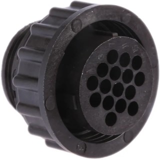 TE Connectivity Circular Connector 16 Contacts In-Line Standard Socket Female CPC Series 182642-1