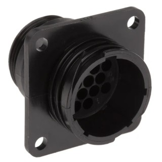 TE Connectivity Circular Connector, 16 Contacts, Panel Mount, Standard Size, Plug, Female, 13A, 600V, Nylon 206036-1