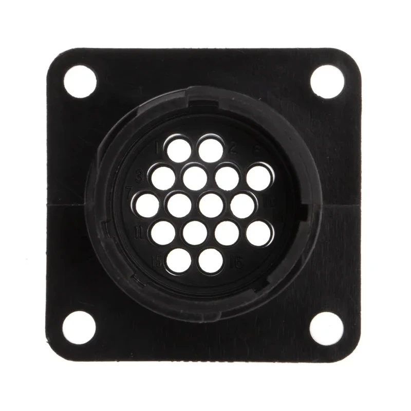 TE Connectivity Circular Connector, 16 Contacts, Panel Mount, Standard Size, Plug, Female, 13A, 600V, Nylon 206036-1