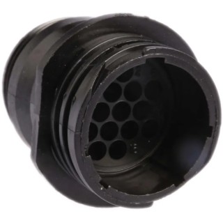 TE Connectivity Circular Connector Cable Standard Size 16 Contacts 13A 600V Plug Female Threaded Mating CPC Series 206036-3