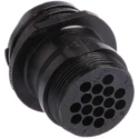 TE Connectivity Circular Connector Cable Standard Size 16 Contacts 13A 600V Plug Female Threaded Mating CPC Series 206036-3