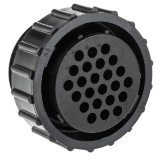 TE Connectivity Circular Connector 24 Contacts Cable Standard Connector Plug Female CPC Series 206837-1