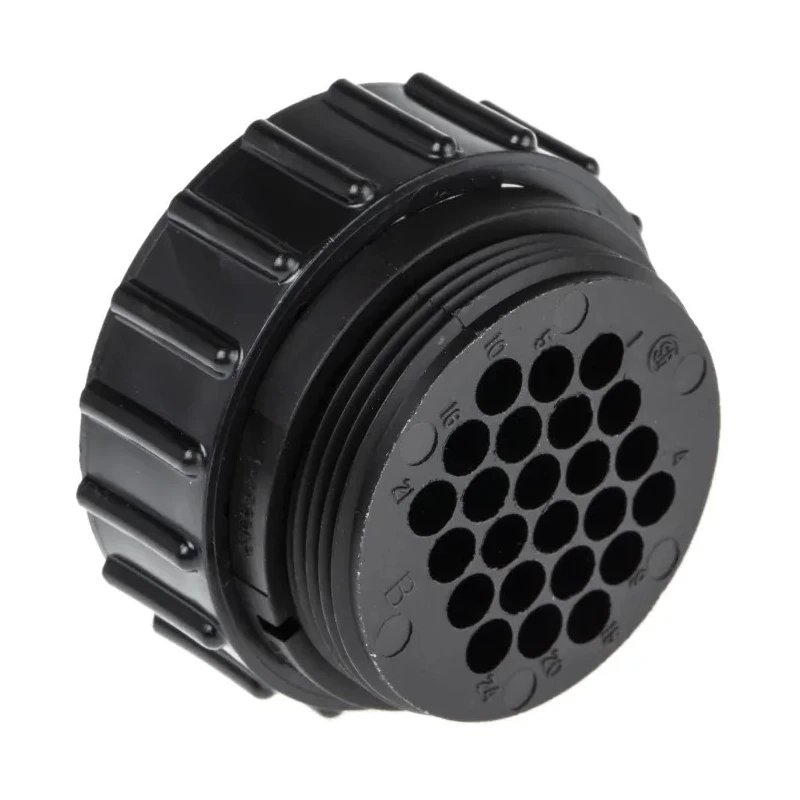 TE Connectivity Circular Connector 24 Contacts Cable Standard Connector Plug Female CPC Series 206837-1