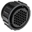 TE Connectivity Circular Connector Cable Mount Standard Size, 37 Contacts, Female Plug, IP67 Rated, Threaded 206150-1