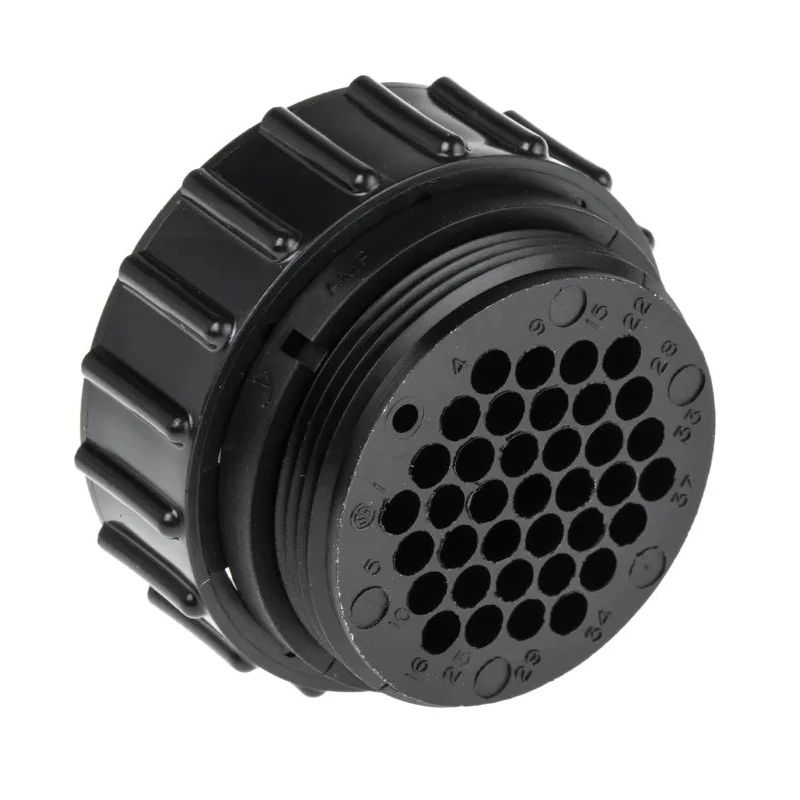 TE Connectivity Circular Connector Cable Mount Standard Size, 37 Contacts, Female Plug, IP67 Rated, Threaded 206150-1
