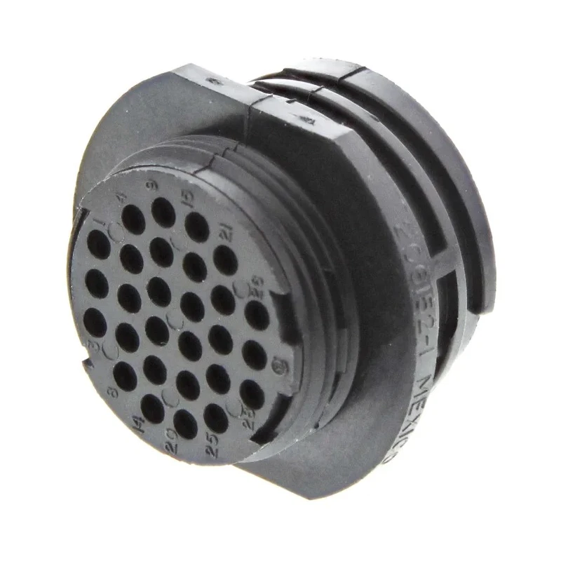 TE Connectivity Circular Connector 28 Contacts Cable Standard Size Socket Male CPC Series 206152-1