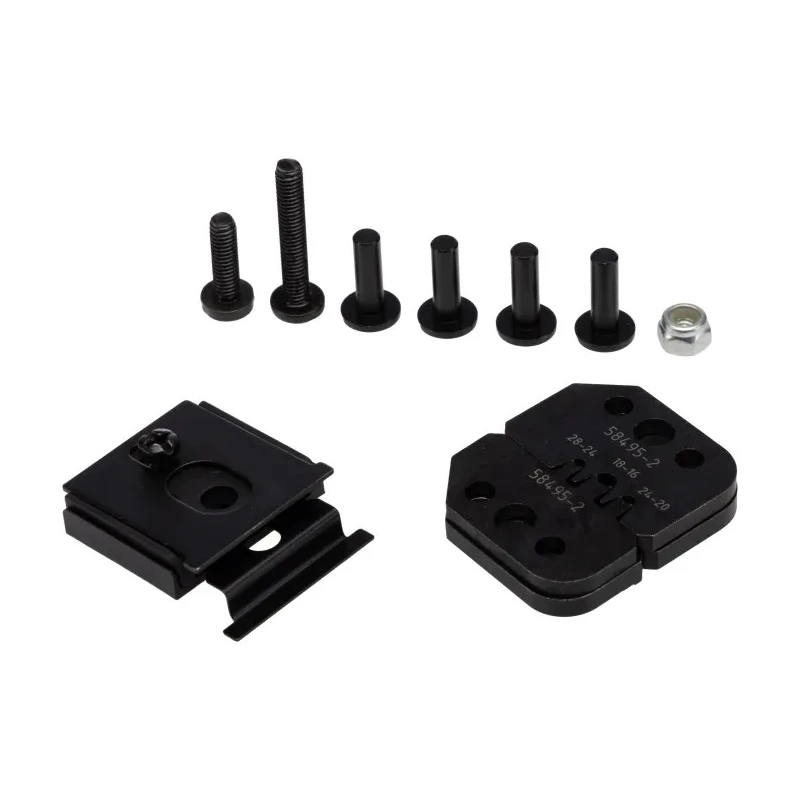 TE Connectivity Pro-Crimper III Coaxial Type Crimp Die Set Black 58495-2