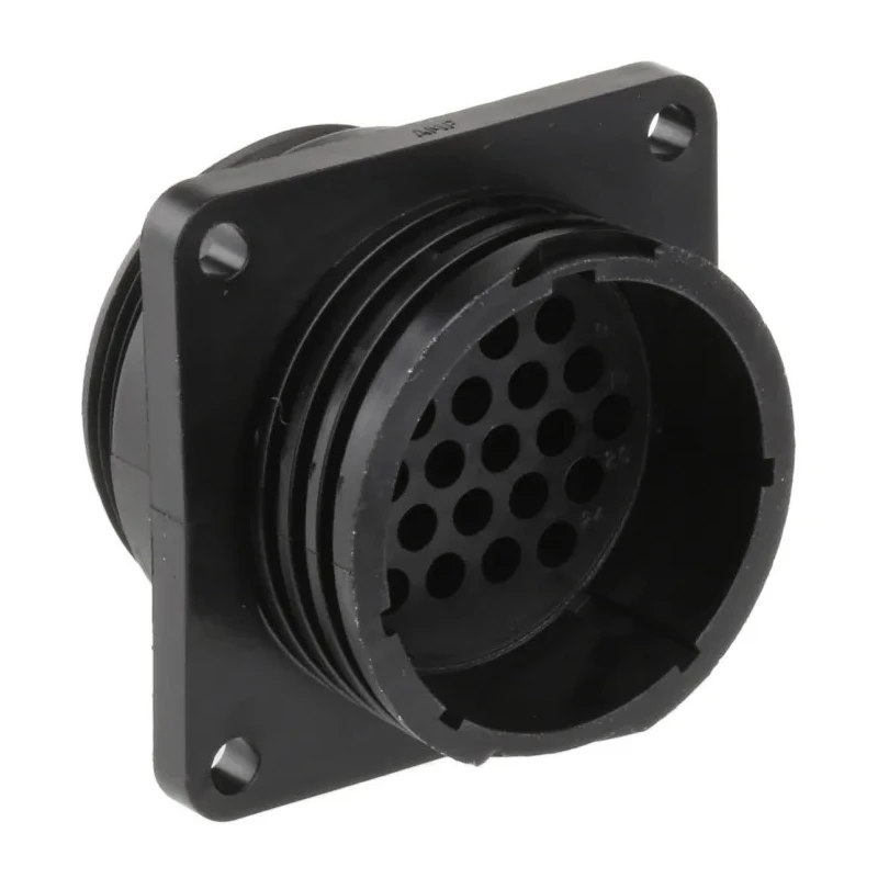 TE Connectivity Circular Connector 24 Contacts Panel Mount Socket Male Nylon Housing 250V 13A CPC Series 206838-1