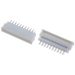 Molex 1.25 mm Pitch 20 Way Straight Female FPC Connector Through Hole Solder Termination 39-53-2205