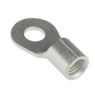RS PRO Solistrand Uninsulated Crimp Ring Terminal M5 Stud Size 8 AWG Wire Size 160013